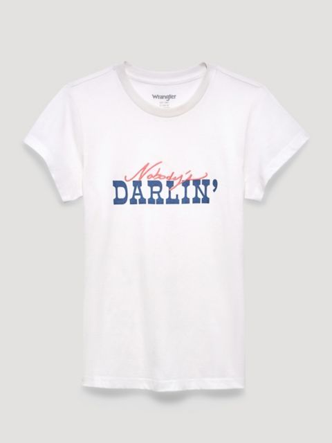 Женские футболки Wrangler Women's Nobody's Darlin' Shrunken Band Tee