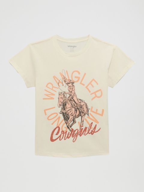 Женские футболки Wrangler Women's Faded Cowgirl Retro Regular Fit Tee