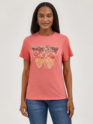 Women's W Rodeo Reg Fit Tee in Burnt Sienna alternative view