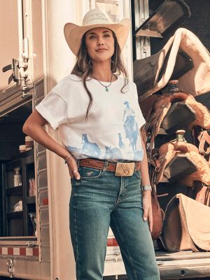 Women's Horse Round Up Oversized Tee
