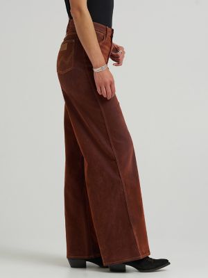 Women's Velvety Trousers in Cinnamon Chill alternative view 4