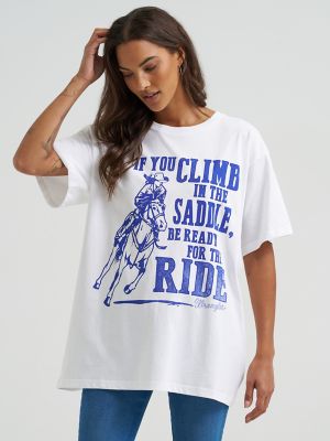 Women's Ready For The Ride Oversized Tee