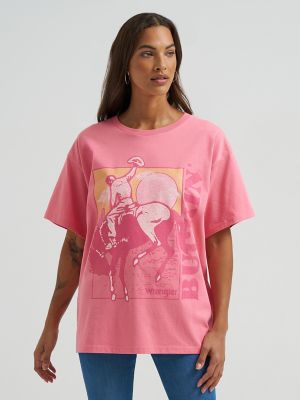Women's Buckin Bronco Oversized Tee