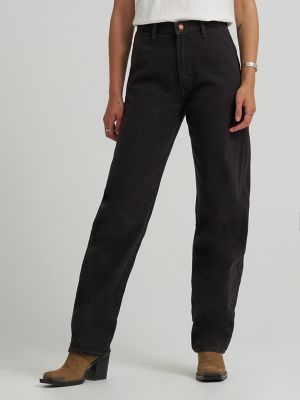 Women's Sleek Barrel Jean in Black Chocolate