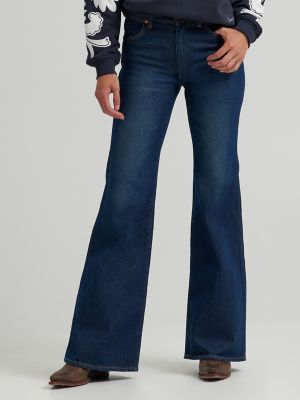 極フレア!70's wrangler フレアデニム 70s USA製 Wranglerラングラー フレア デニムパンツ w38 L30