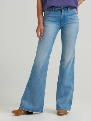 Women's 70's Flare Jean in Soft Ocean