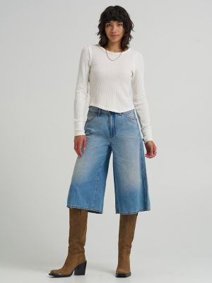 Women's Denim Culotte