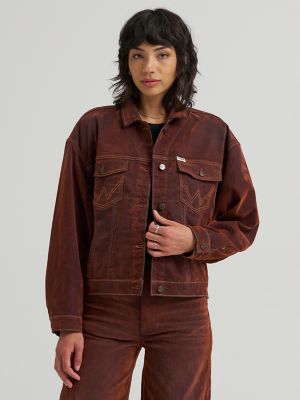 Women's Velvety Easy Fit Jacket in Cinnamon Chill