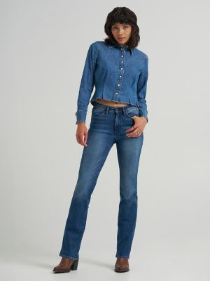 Women's Femme Peplum Shirt in Light Hand