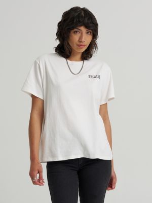 Women's Logo Graphic Tee in Worn White