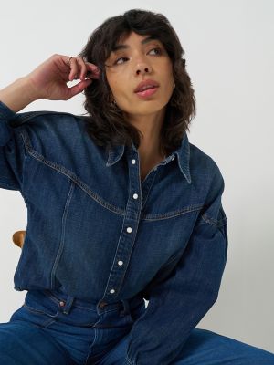 Women's Pintuck Shirt in Homestead Haze alternative view 3