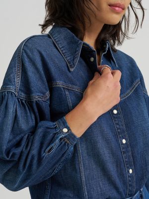 Women's Pintuck Shirt in Homestead Haze alternative view 4