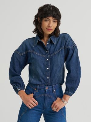Women's Pintuck Shirt in Homestead Haze main view