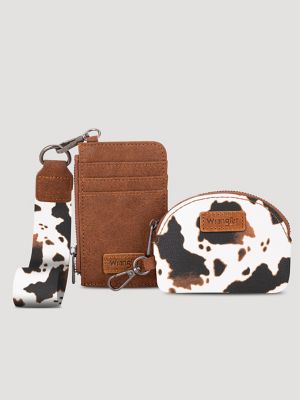 Cow Print Card and Wallet Set
