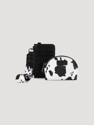 Cow Print Card and Wallet Set