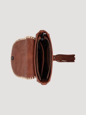 Laser Cut Printed Fringe Cross Body