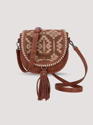 Laser Cut Printed Fringe Cross Body