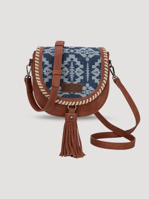 Laser Cut Printed Fringe Cross Body