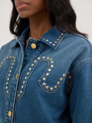 Wrangler® x Yellow Rose by Kendra Scott Studded Jacket