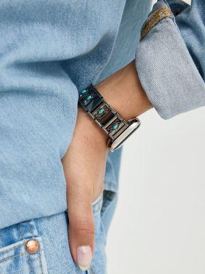 Turquoise Metal Universal Watchband