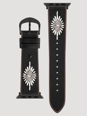 Embroidery Strap Universal Watchband:Black:One Size: alternative view 3