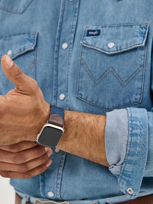 Denim Leather Universal Watchband