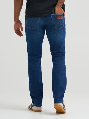 Wrangler Heren Greensboro Straight Fit Jeans Blauw