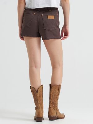 Women's Wrangler&reg; Colorwash Cowboy Short in Cocoa