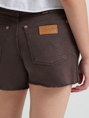 Women's Wrangler&reg; Colorwash Cowboy Short in Cocoa