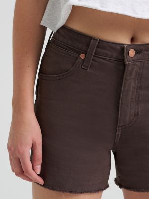 Women's Wrangler&reg; Colorwash Cowboy Short in Cocoa