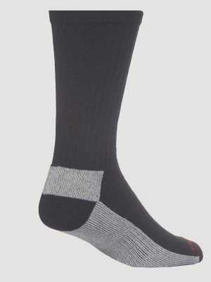 RIGGS Workwear&reg; Ultra Dry Crew Sock (6-Pack) in Black
