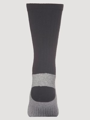 RIGGS Workwear&reg; Ultra Dry Crew Sock (6-Pack) in Black