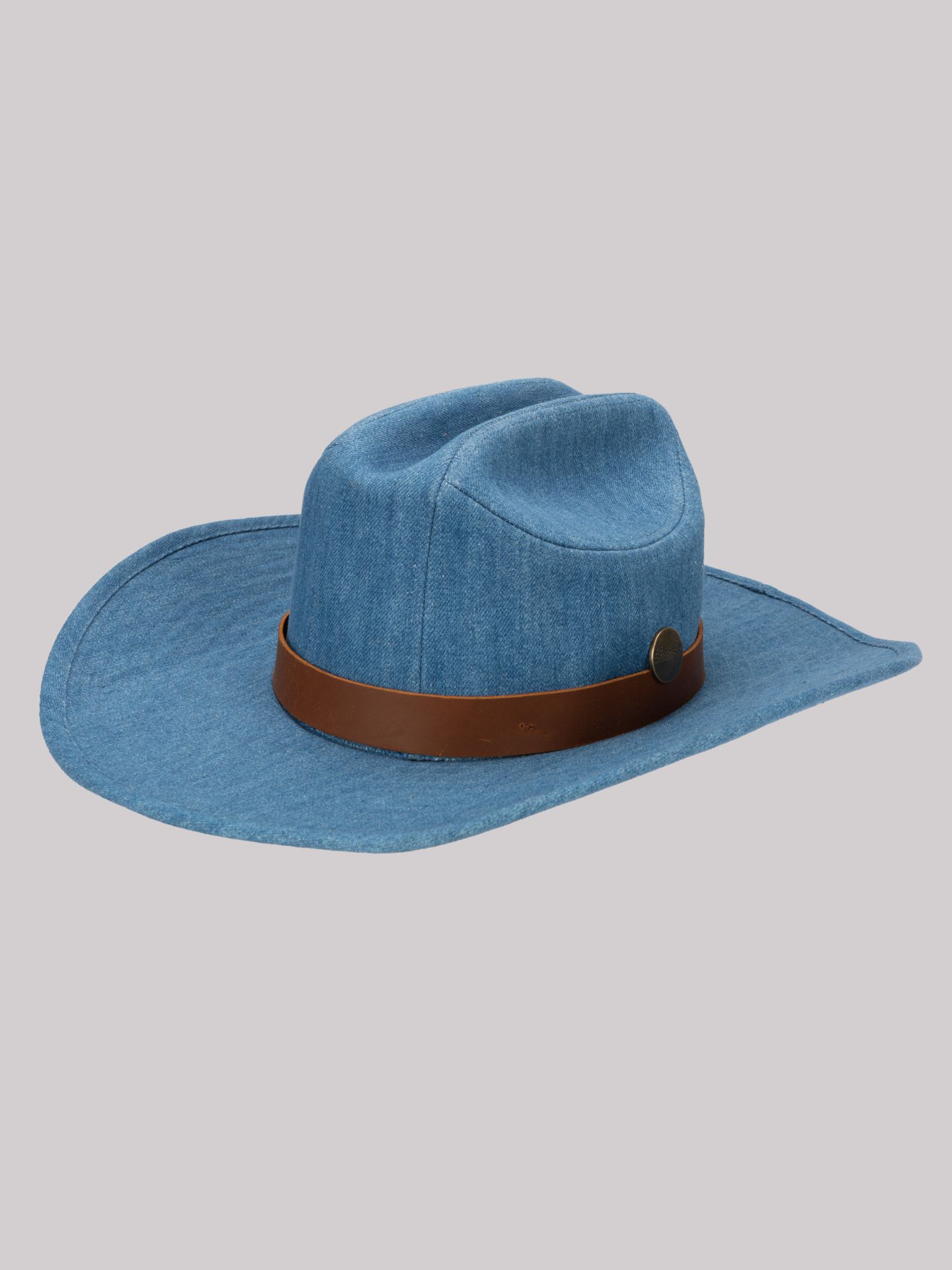 Женский головной убор Wrangler Denim Pocket Cowboy Hat, цвет: Синий — фото 2