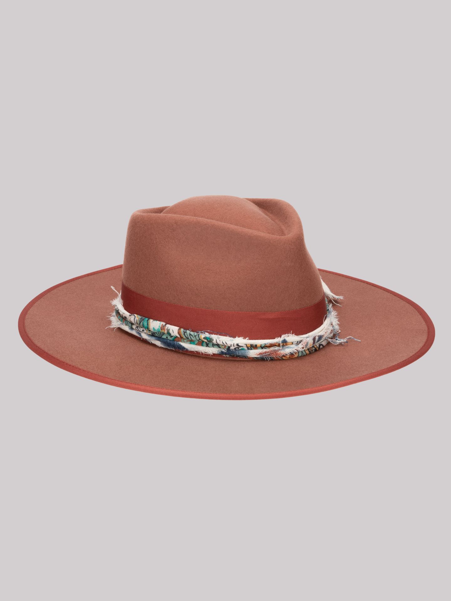 Женский головной убор Wrangler Silk Band Cowboy Hat, цвет: Светлый коричневый — фото 2