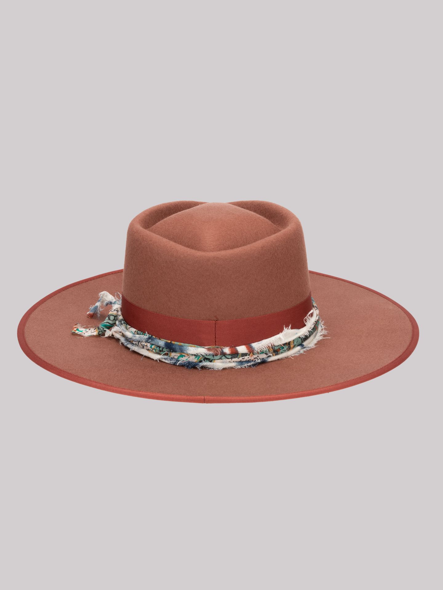 Женский головной убор Wrangler Silk Band Cowboy Hat, цвет: Светлый коричневый — фото 4
