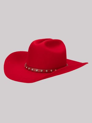 Women's Sparkle Band Cowboy Hat in Red