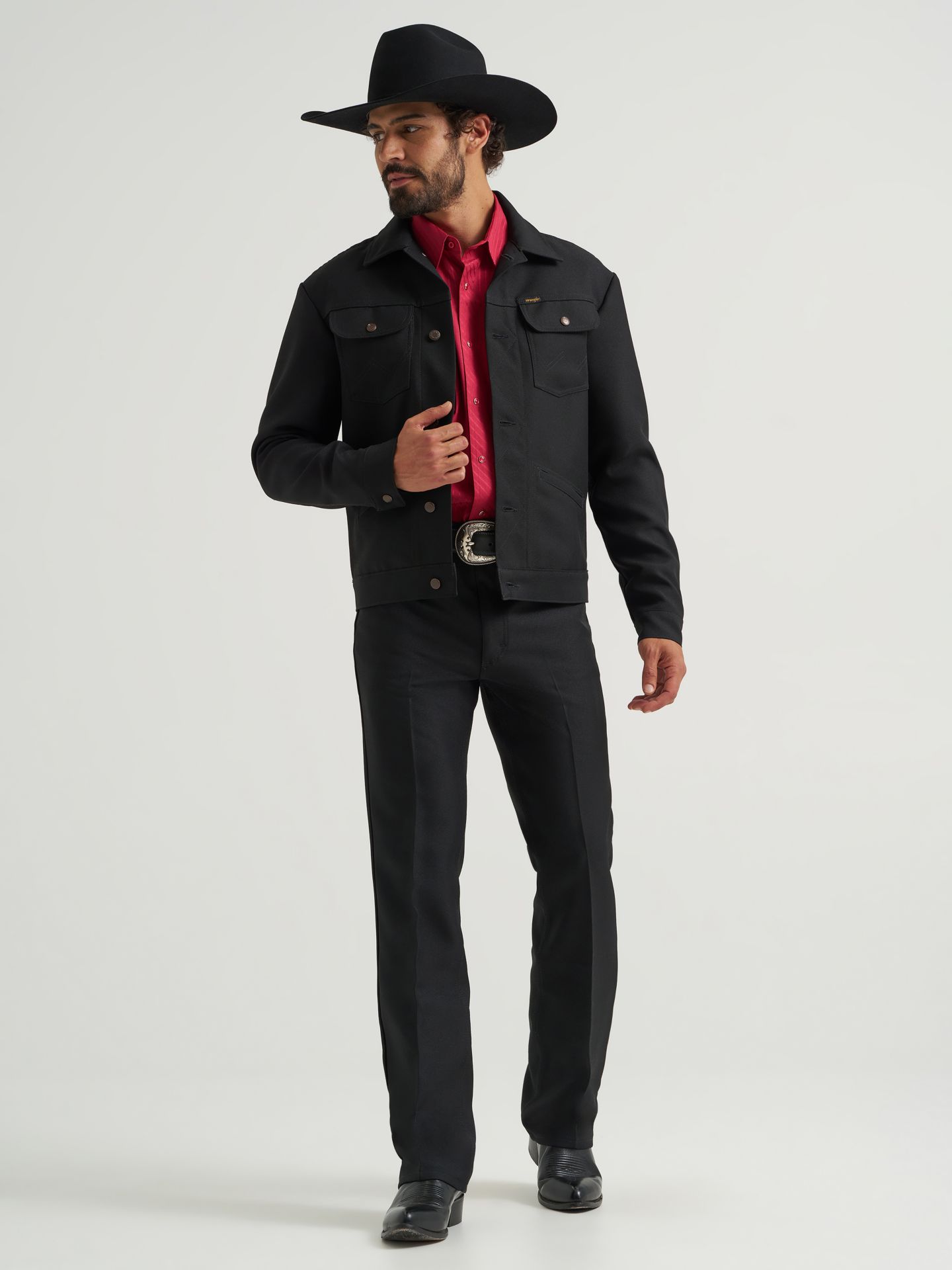 Мужская куртка Wrangler Western Wrancher® Jacket, цвет: Чёрный — фото 3