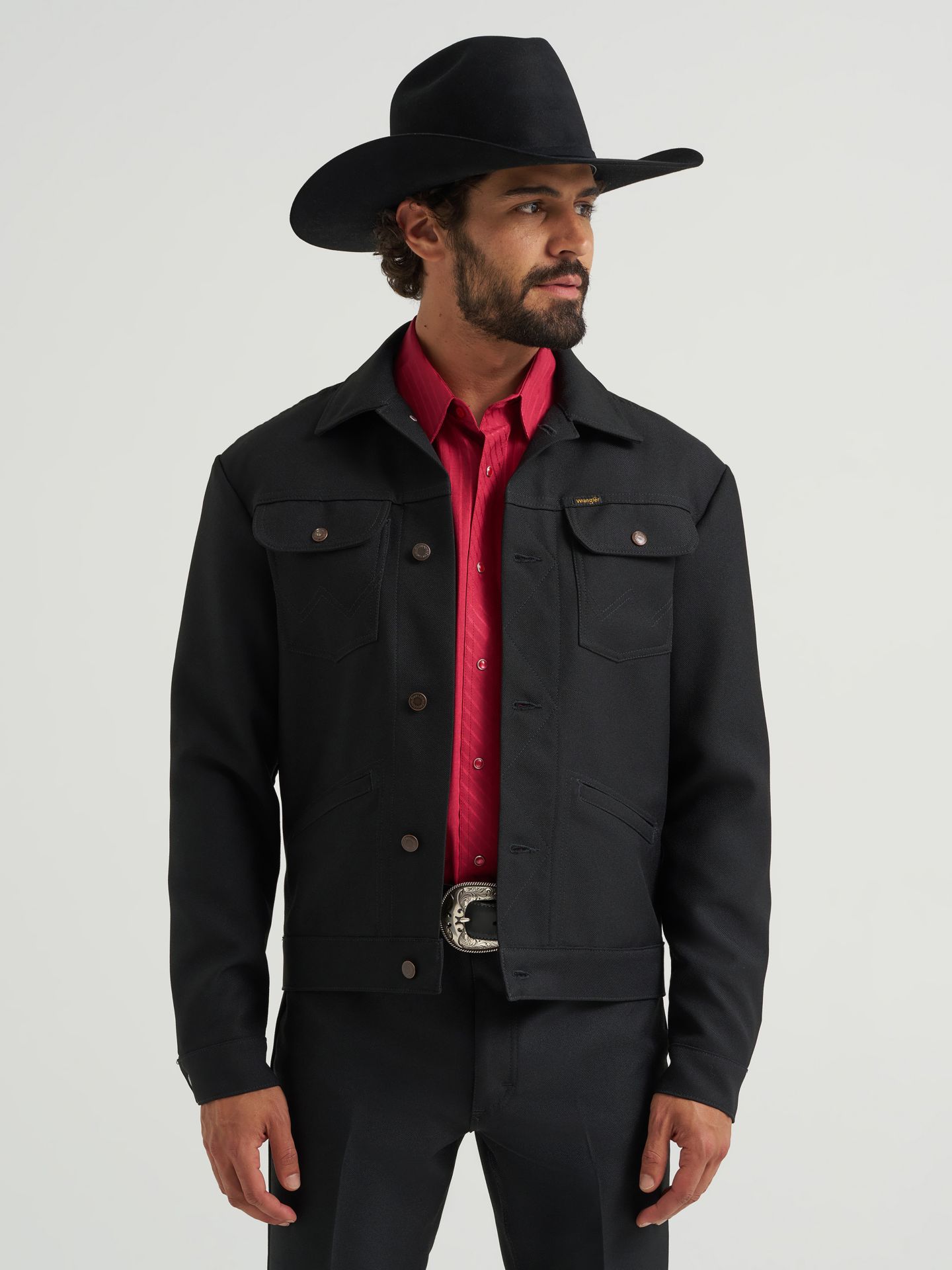 Мужская куртка Wrangler Western Wrancher® Jacket, цвет: Чёрный — фото 4