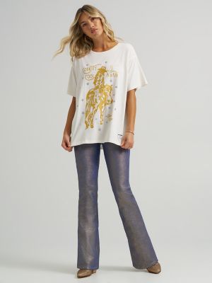 Wrangler x Lainey Wilson Country Cool Oversized Tee in White