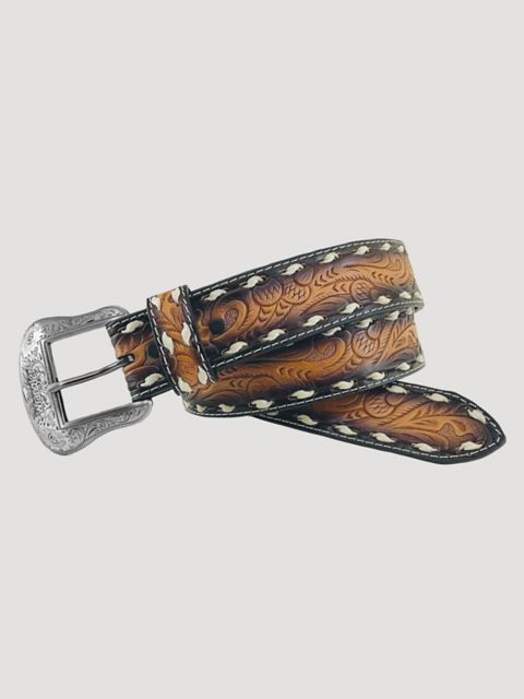 Мужские ремни Wrangler Men's Whip Stitch Embossed Belt