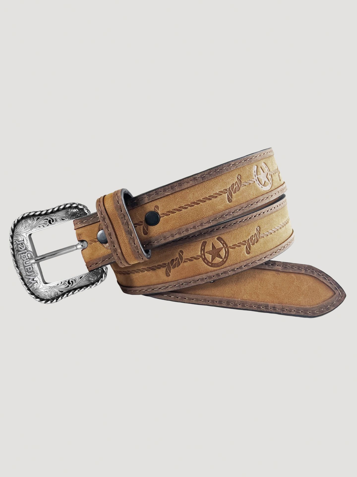 Ремень Wrangler Rope Star для мальчиков, цвет: Рыжевато-коричневый — фото 1