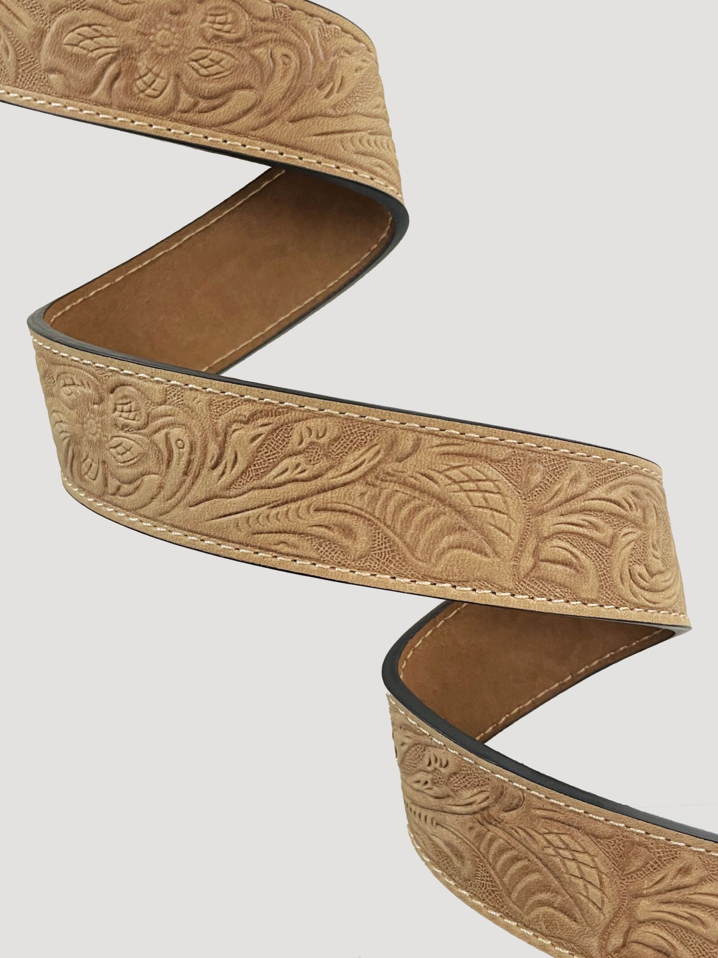Мужской ремень Wrangler Embossed Western Buckle, цвет: Рыжевато-коричневый — фото 3