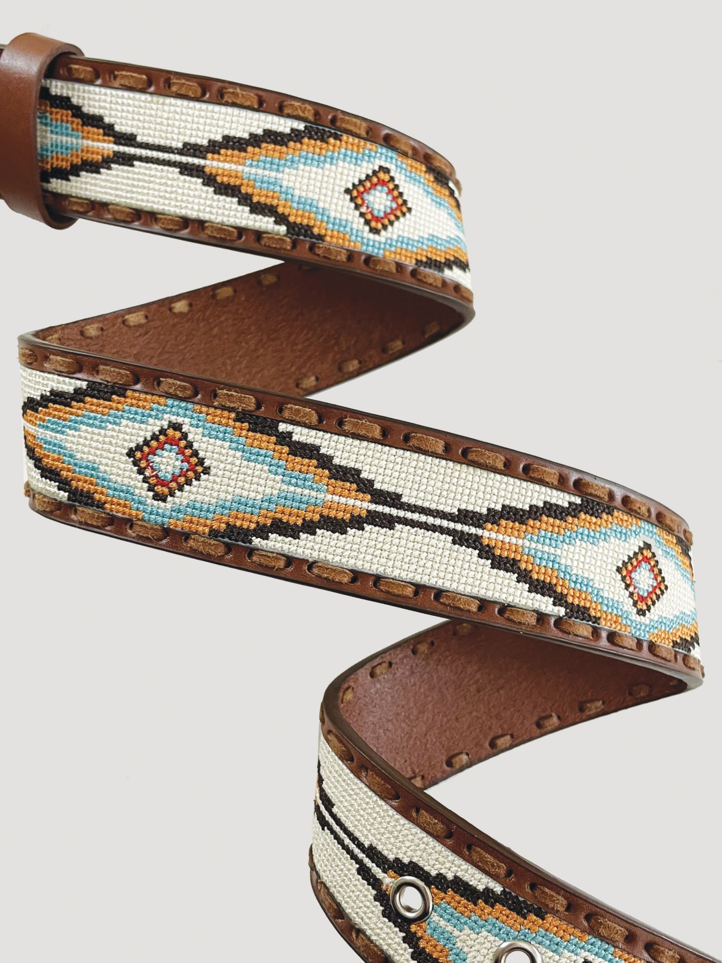 Женский ремень Wrangler Southwest Embroidered Belt, цвет: Разноцветный — фото 3