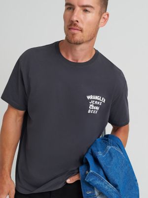Wrangler x Coors Logo T-Shirt in Black alternative view 3