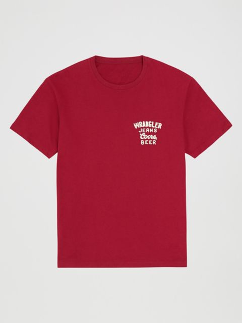 Мужская футболка Wrangler x Coors Logo, цвет: Красный