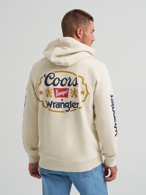 Wrangler x Coors Hoodie in Antique White