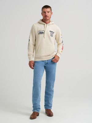 Wrangler x Coors Hoodie in Antique White