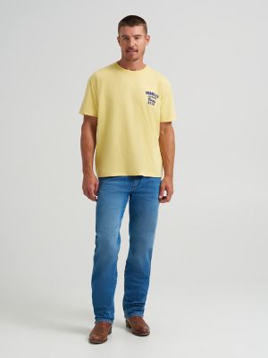 Wrangler x Coors Logo T-Shirt in Buff Yellow