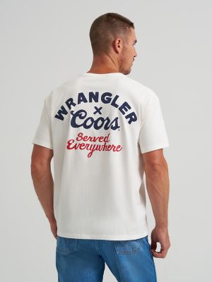 Wrangler x Coors Served Everywhere T-Shirt in Marshmallow