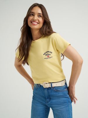 Wrangler x Coors Women's Colorado Tee in Buff Yellow